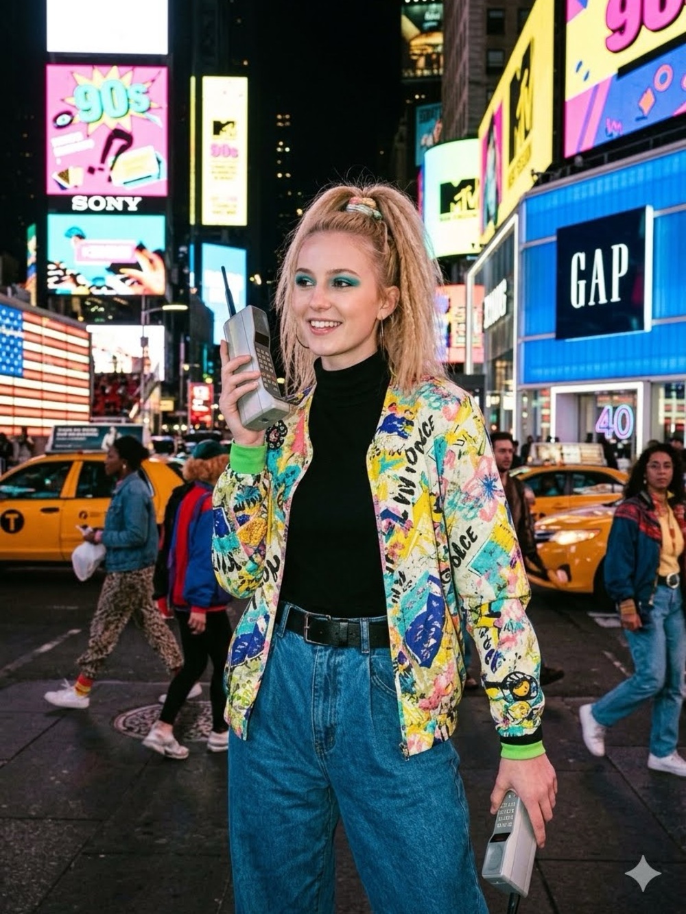 Kriss Kross Jacket Womens Small Multicolor Windbreaker Silk Coat Retro vintage